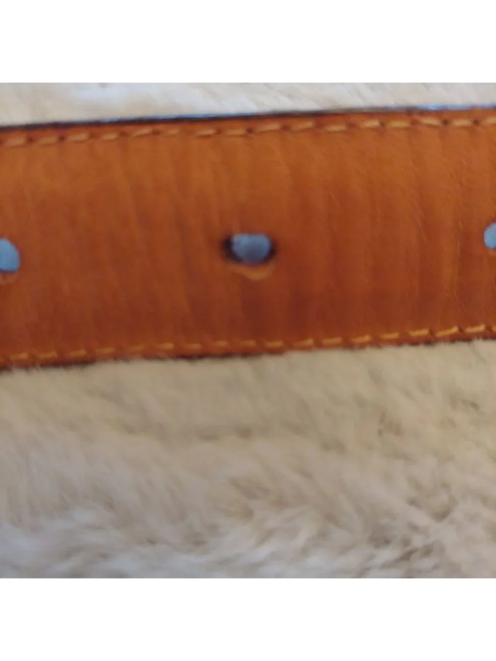 Coach Brown Leather Belt Brass Buckle Classic Preppy Quiet Luxury Designer 34
